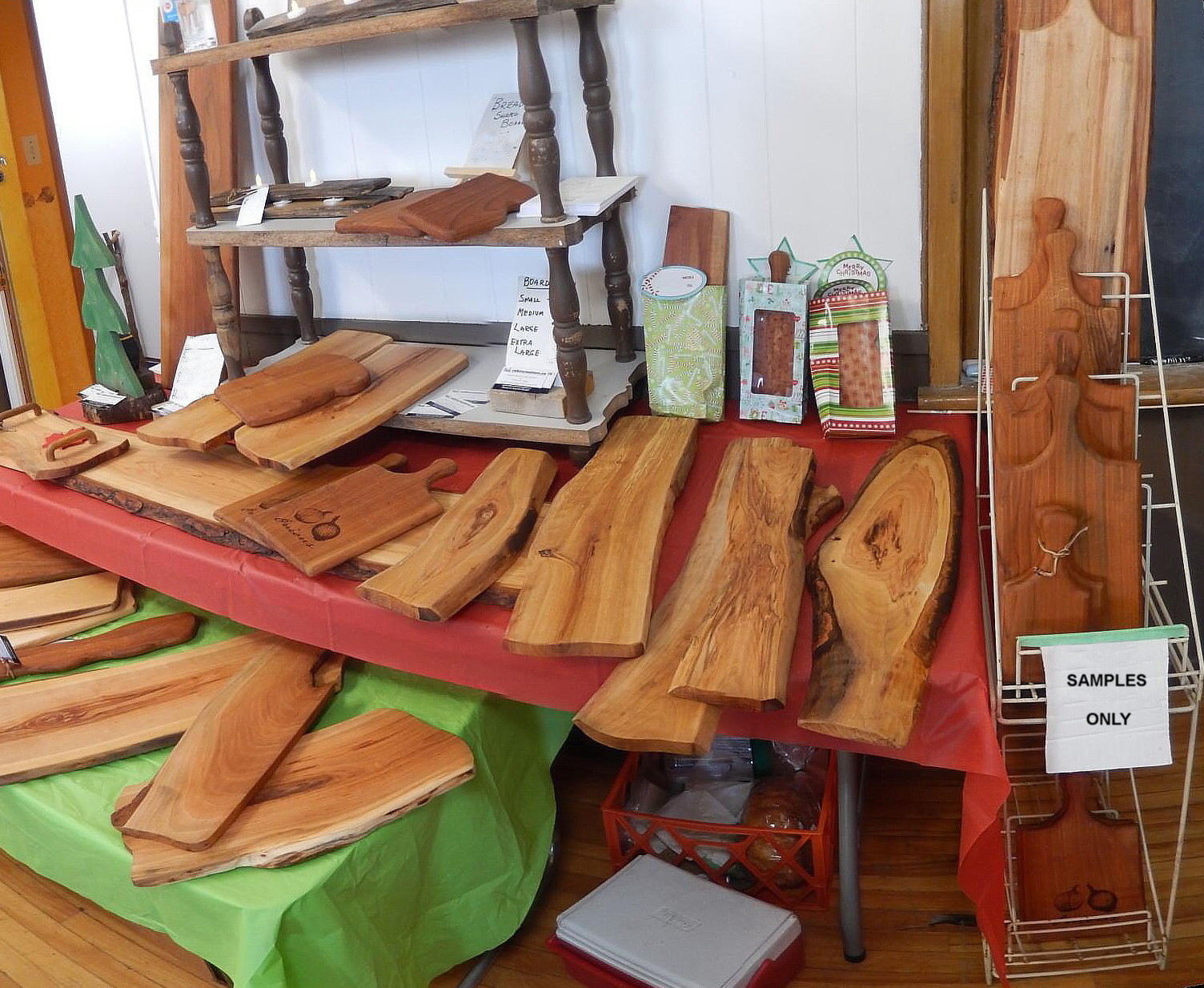 assorted cutting boards